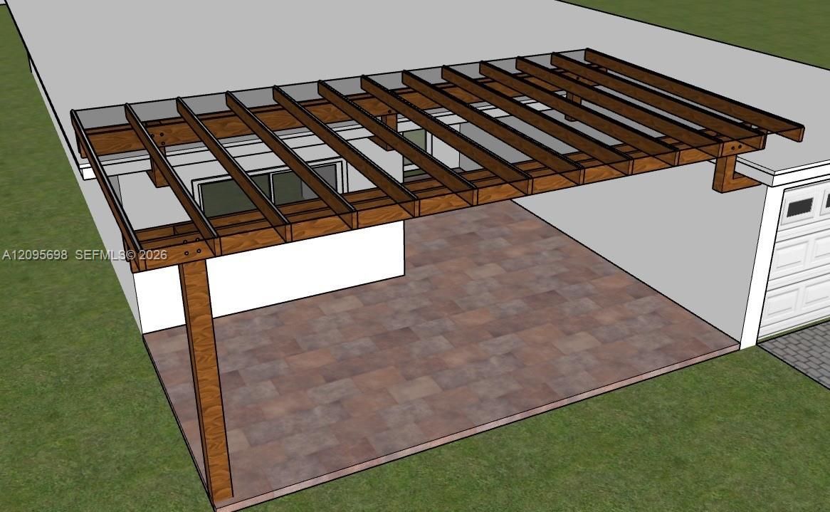 Architectural rendering of the outdoor gallery