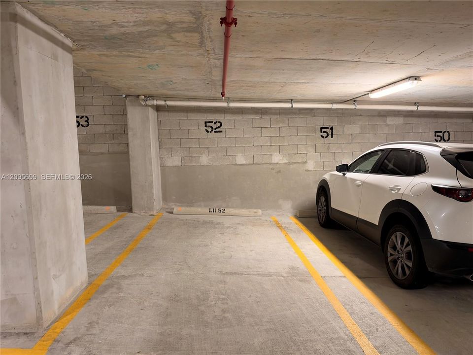 dedicated parking space for your unit