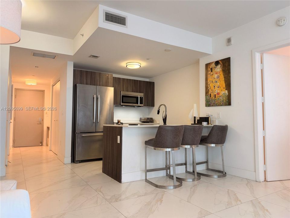 kitchen with eat in island