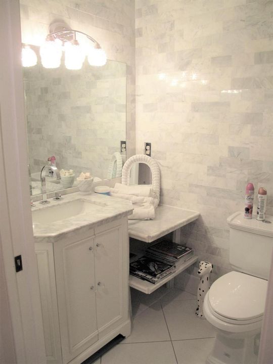 Remodeled guest bathroom