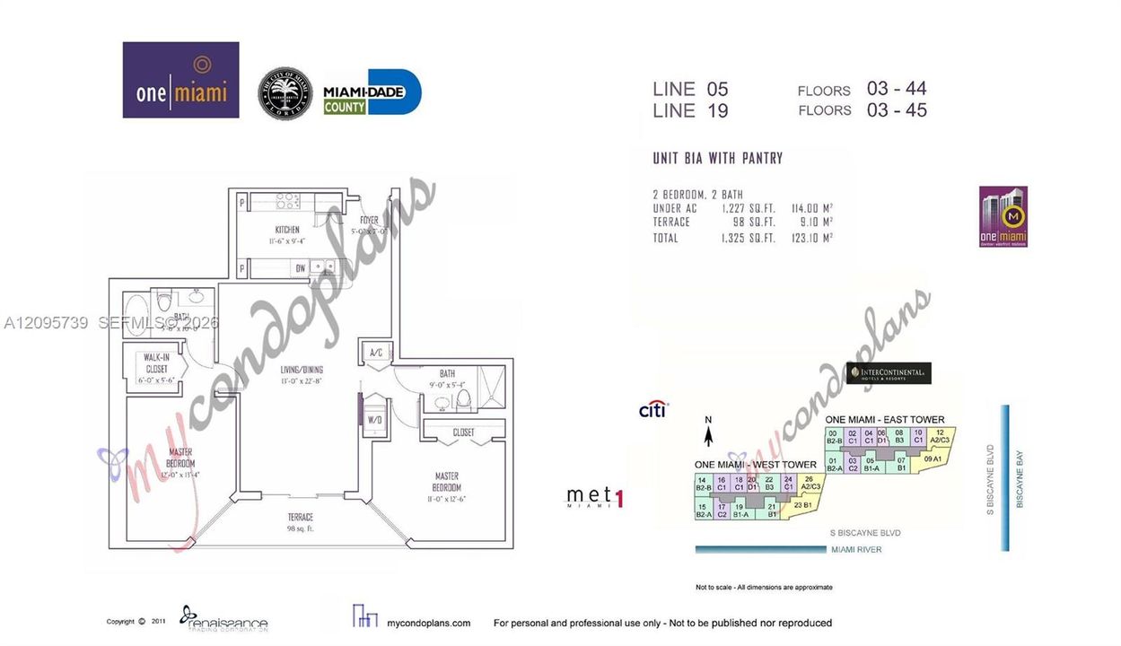 For Rent: $4,600 (2 beds, 2 baths, 1227 Square Feet)