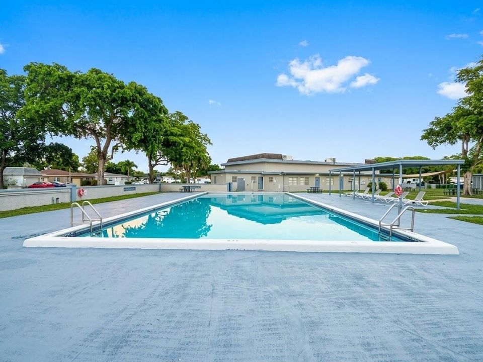 Updated community swimming pool