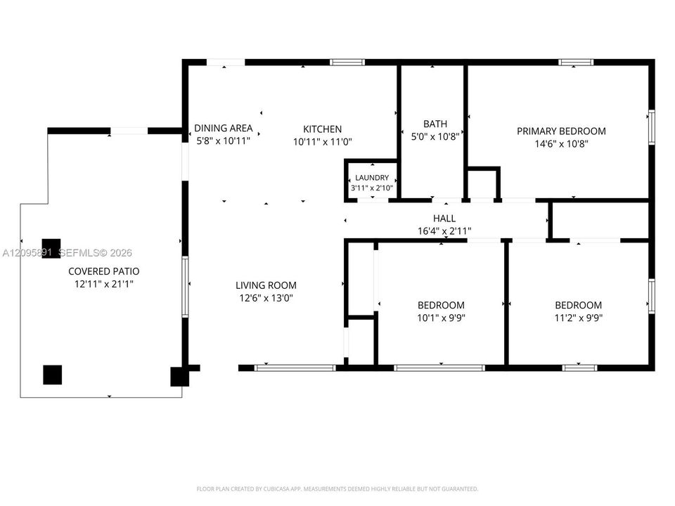 For Rent: $3,200 (3 beds, 1 baths, 988 Square Feet)