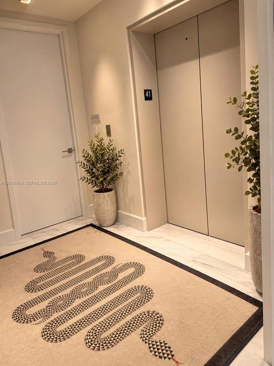 Private elevator room