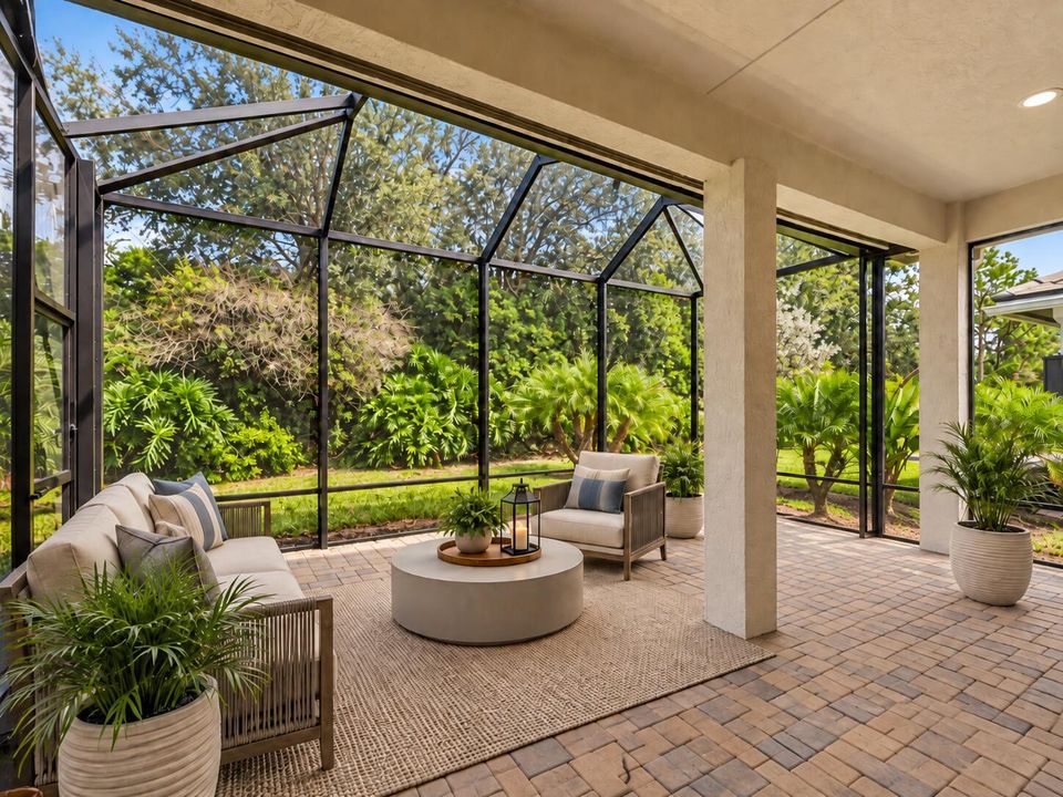 Covered and Screened Patio