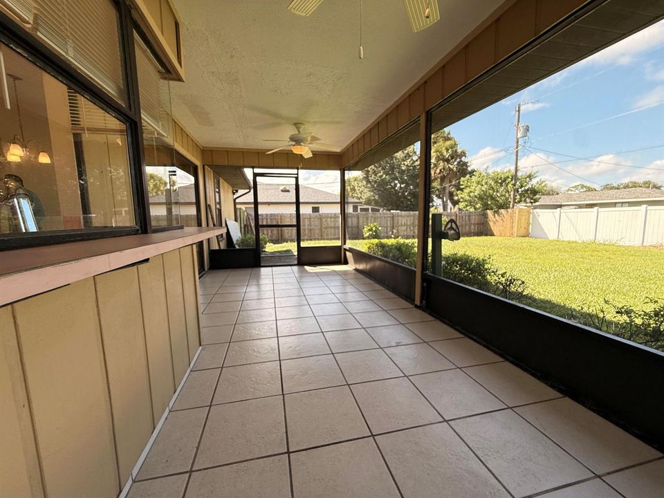 Covered patio
