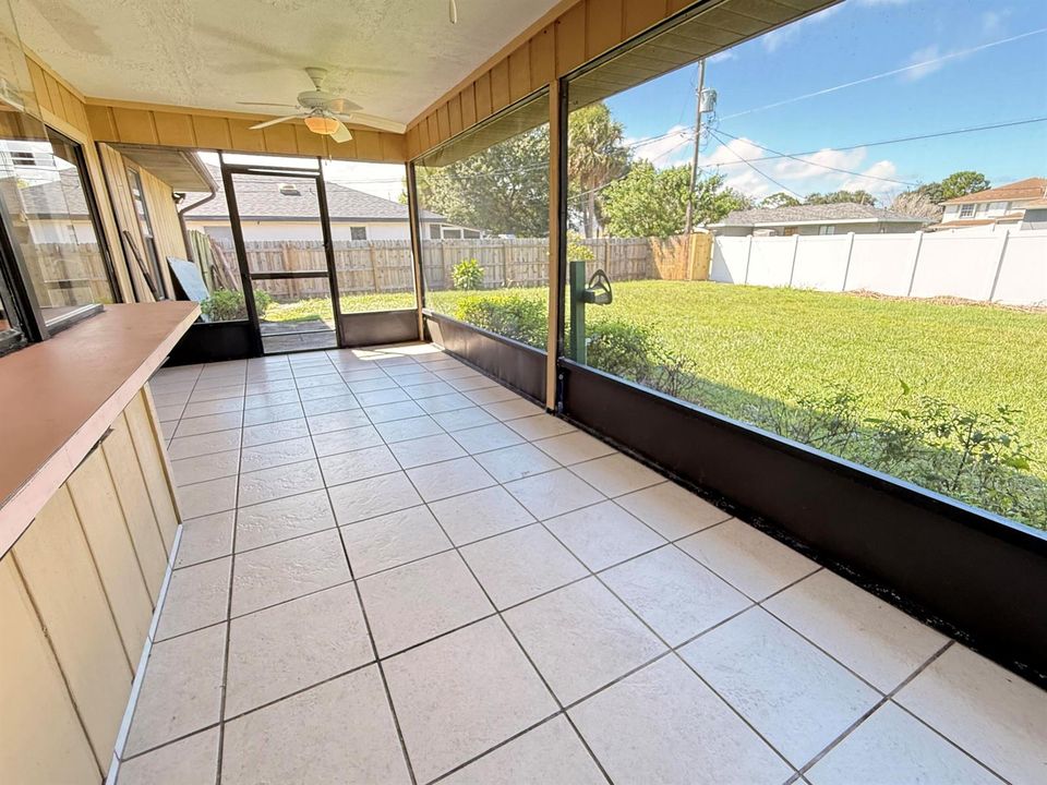 Screened patio