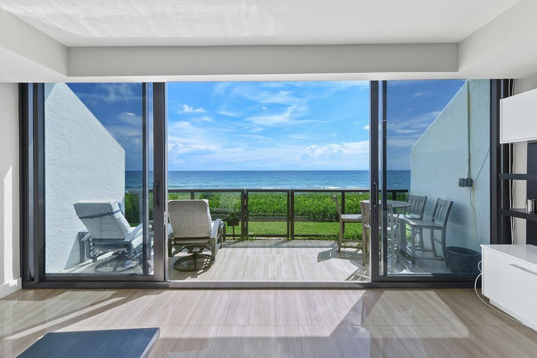 private balcony from primary bedroom
