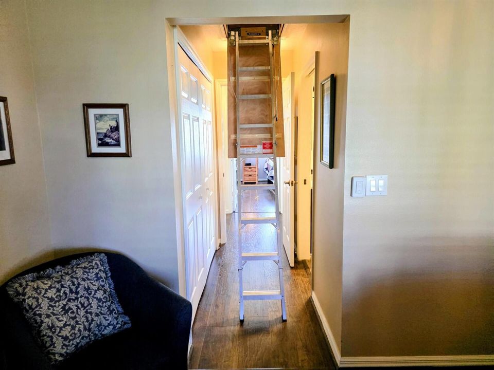 Extended Ladder Leads to Storage Rm