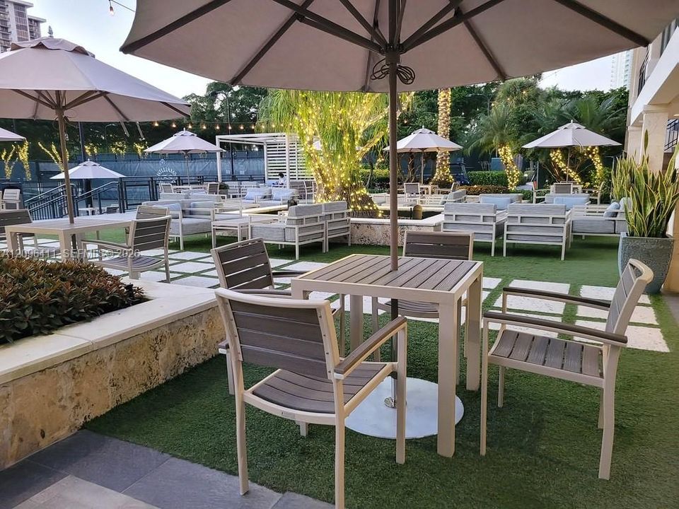 Courtside patio & shop