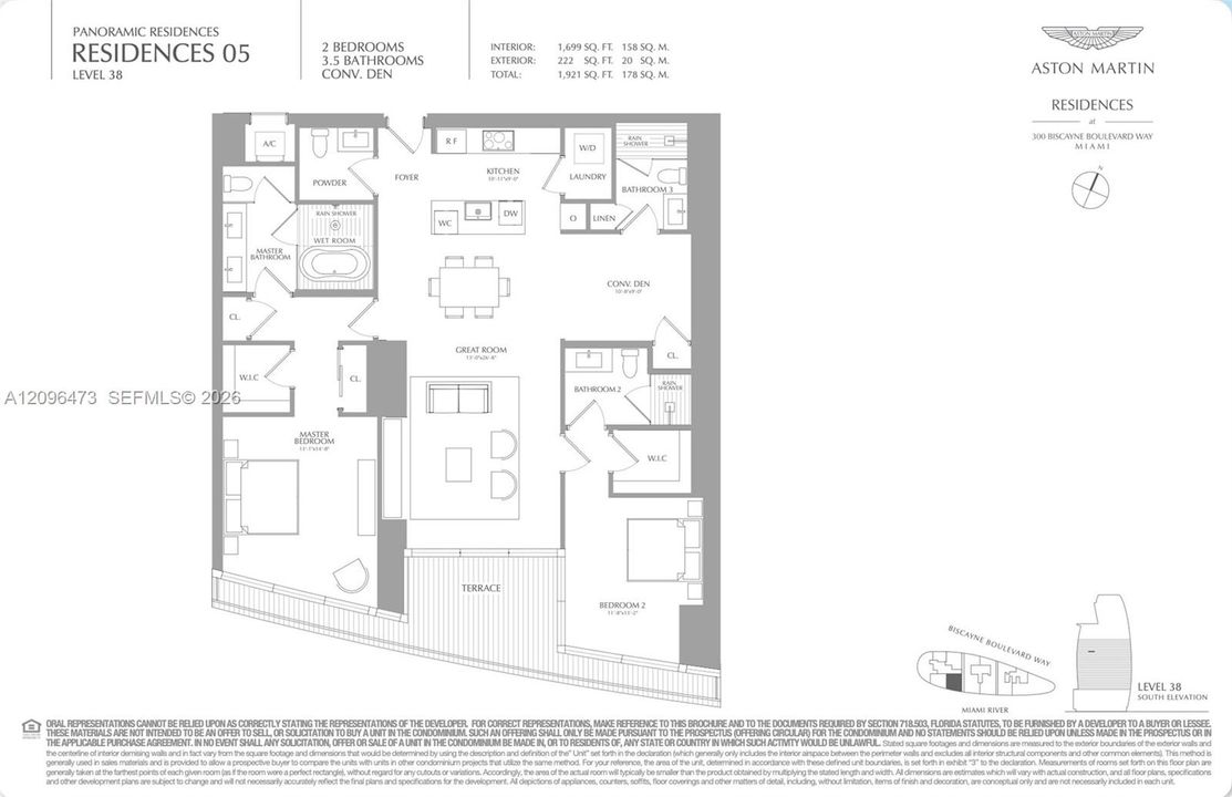 For Rent: $13,500 (2 beds, 3 baths, 1669 Square Feet)