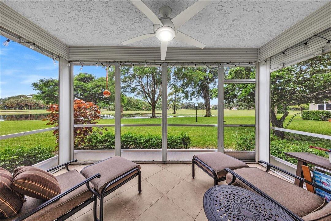 Screened patio