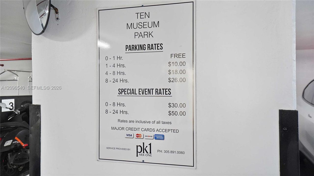 PARKING FEES FOR GUESTS