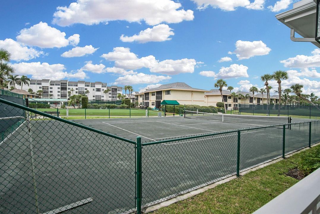Clubhouse tennis court