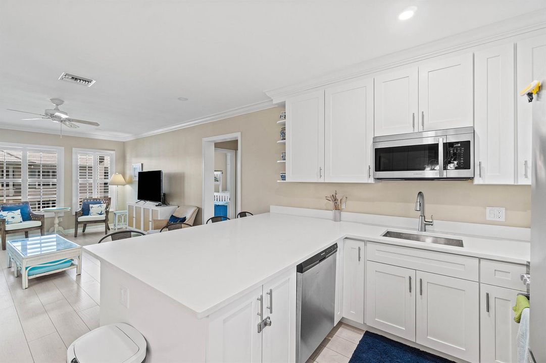 View from Kitchen to Living Room