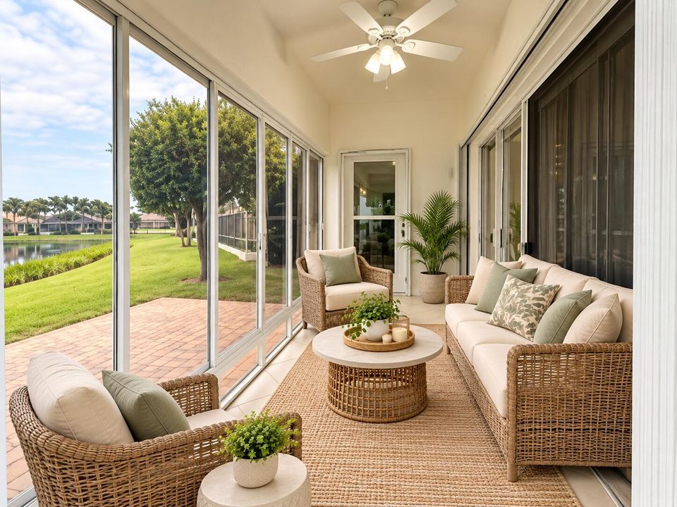 Virtually Staged Lanai
