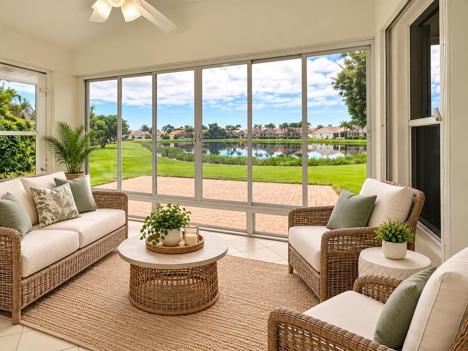 Virtually Staged Lanai