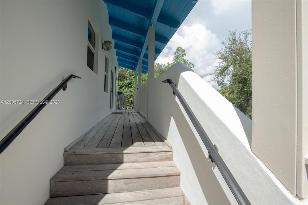 Stairs to studio