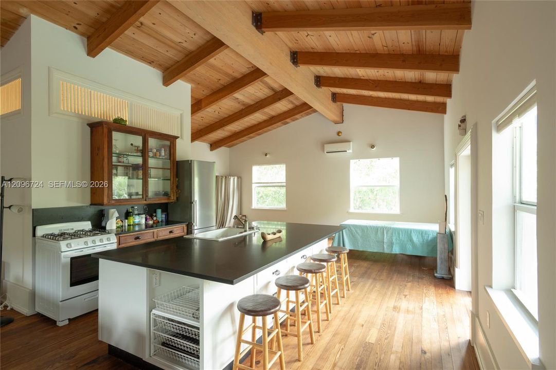 Studio apartment kitchen