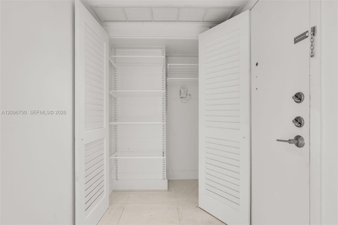 Entrace Storage Closet
