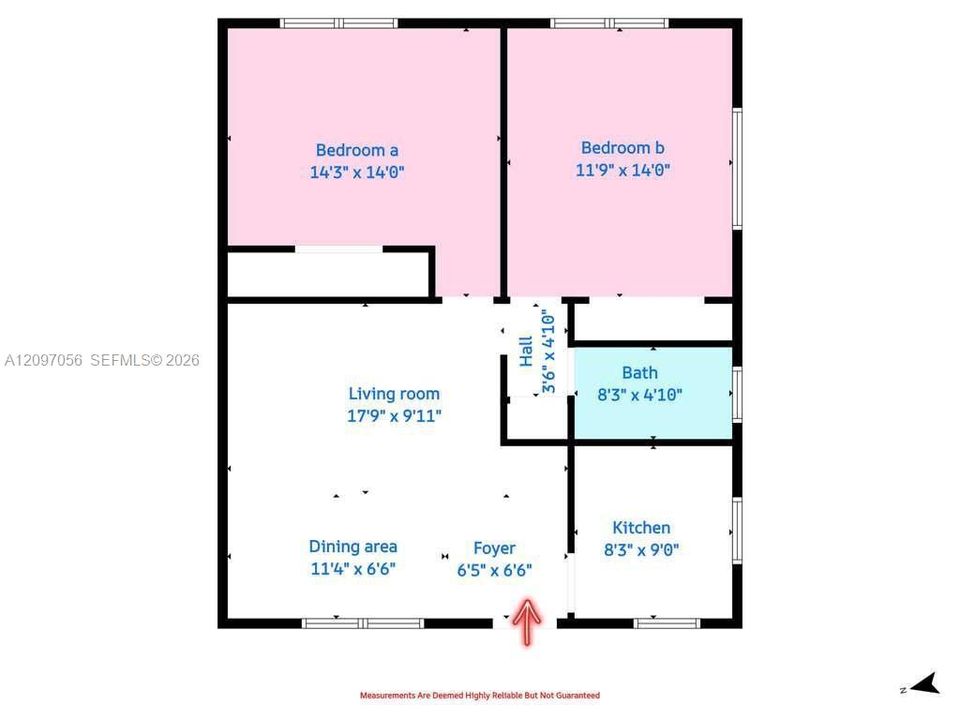 For Rent: $2,000 (2 beds, 1 baths, 950 Square Feet)
