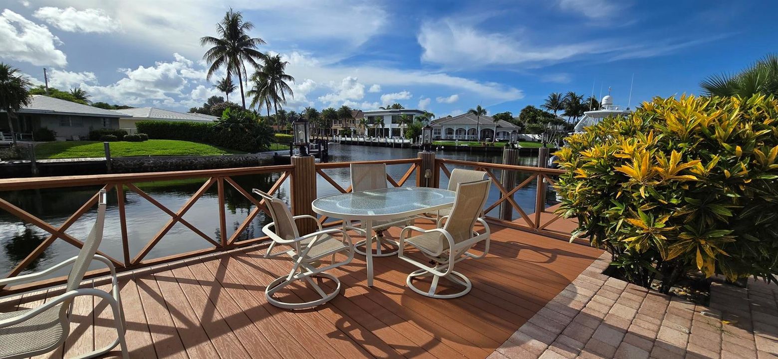 Water views & deck
