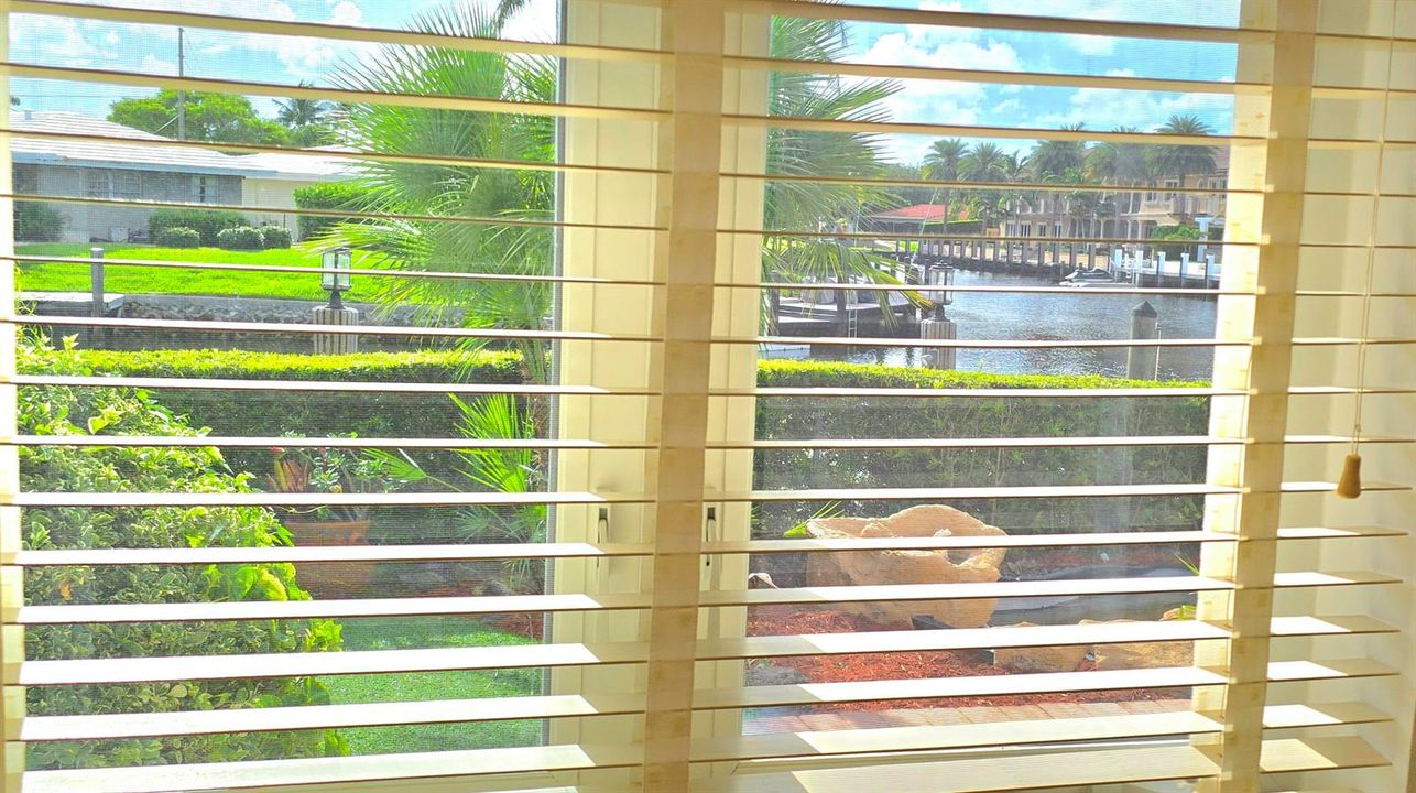 Water views from kitchen
