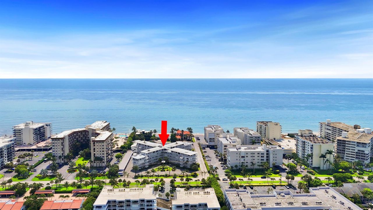 Aerial View of Beachside Condo
