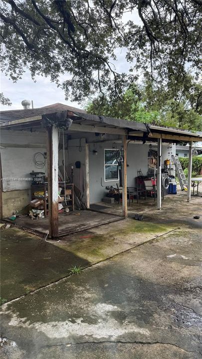 Covered patio