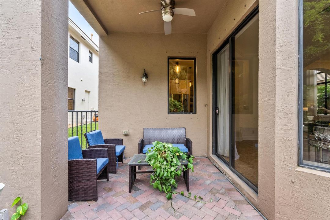 Backyard covered area