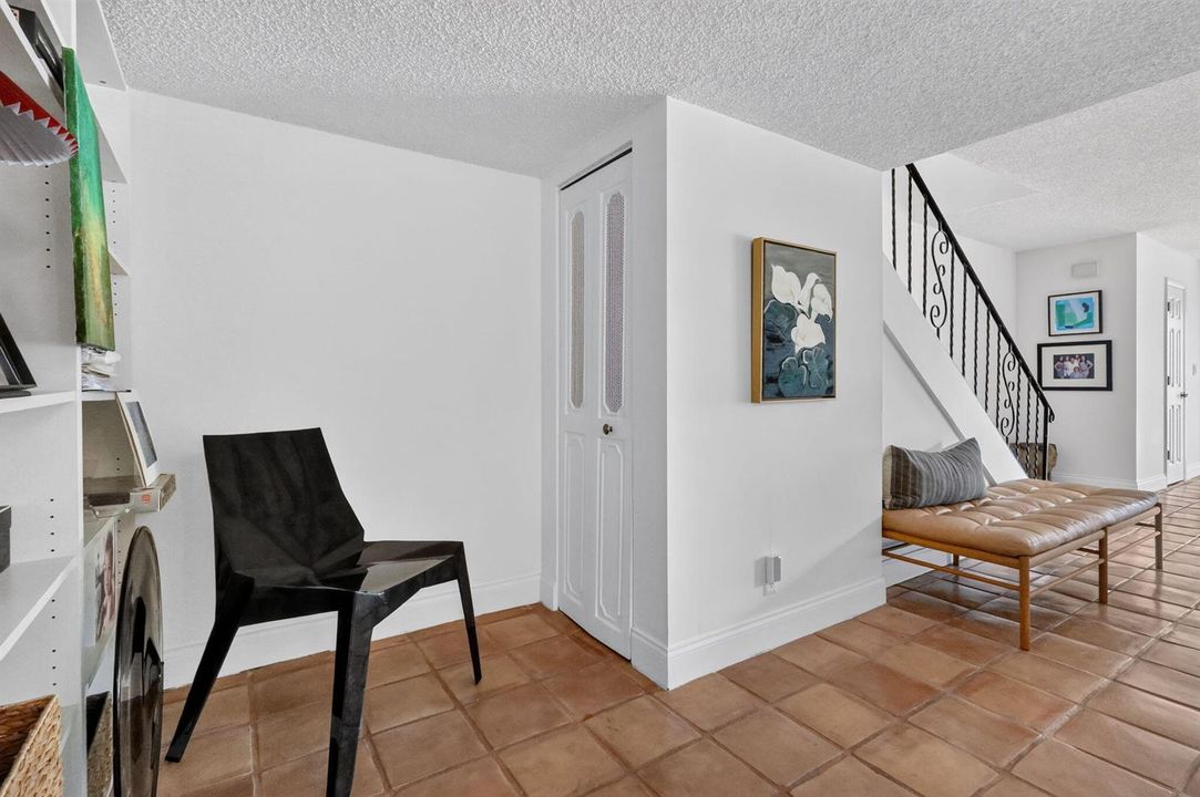 Nook with storage closet