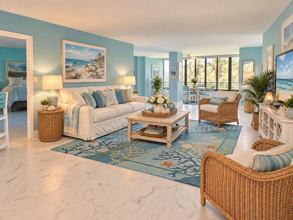 Staged Living Room.
