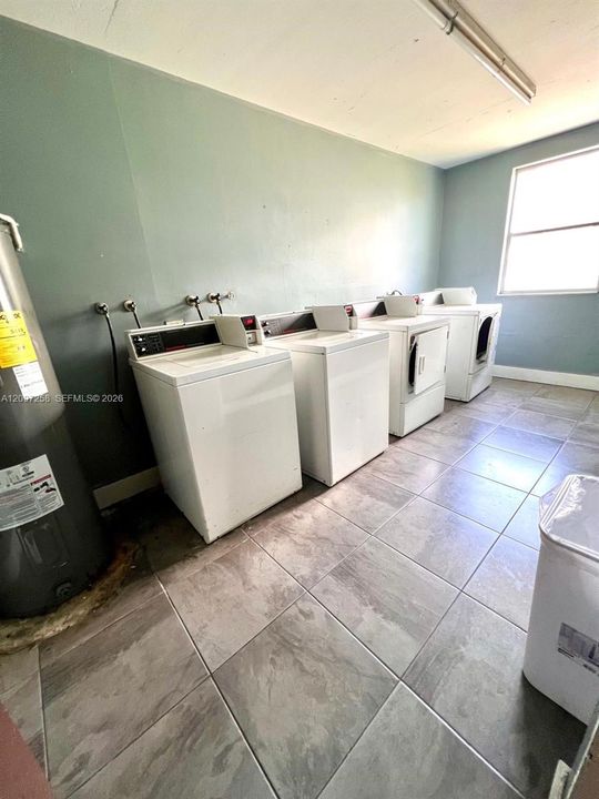 Community Laundry room.