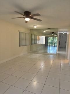 Living into dining area
