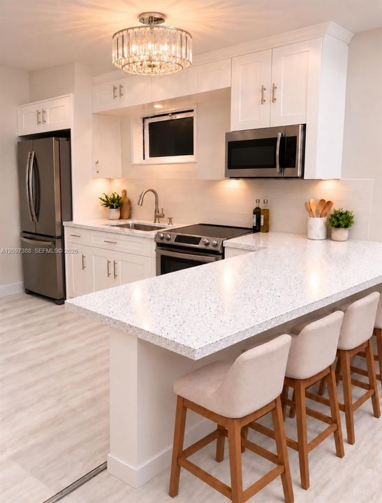 kitchen appliances added  before moving in.