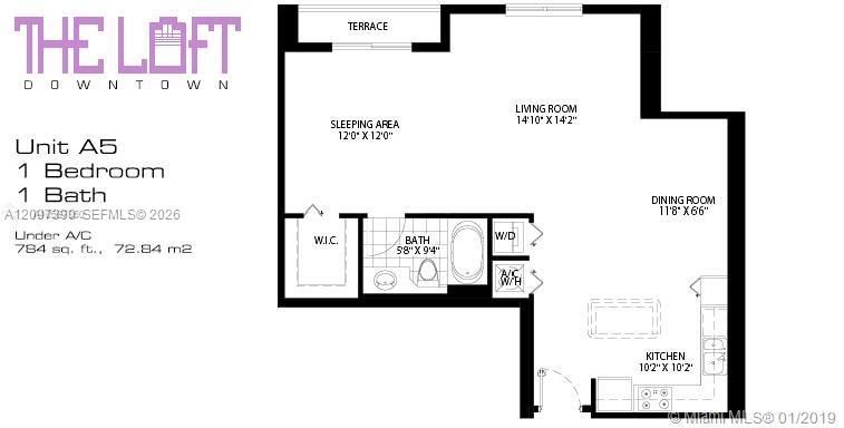 For Sale: $309,999 (1 beds, 1 baths, 784 Square Feet)