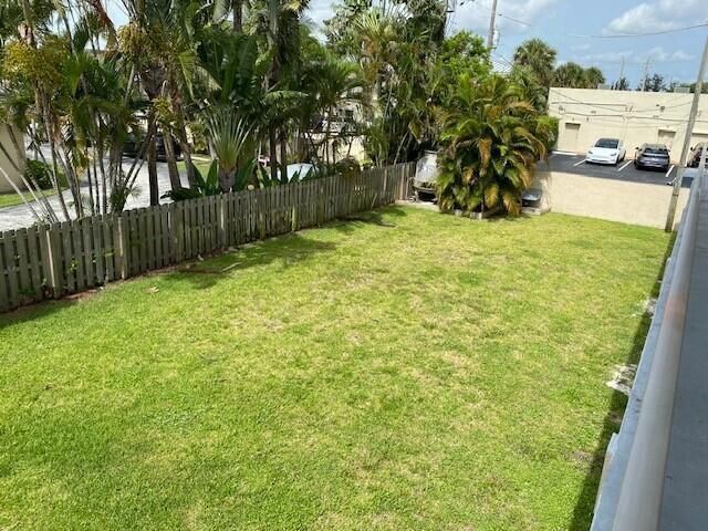 Backyard area