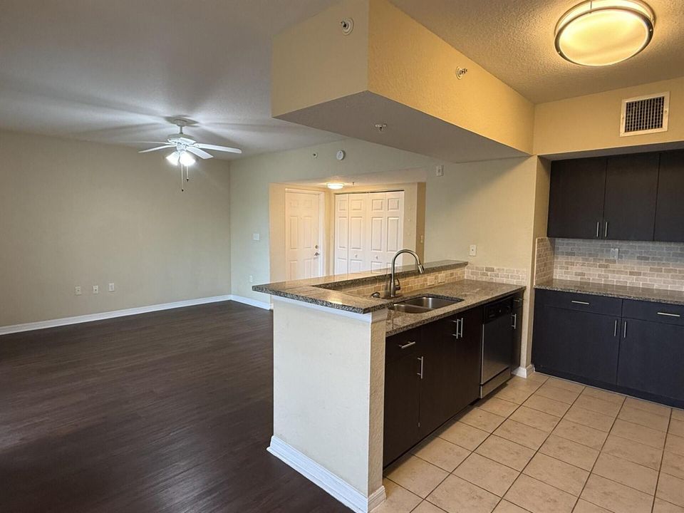 Kitchen and Living Room