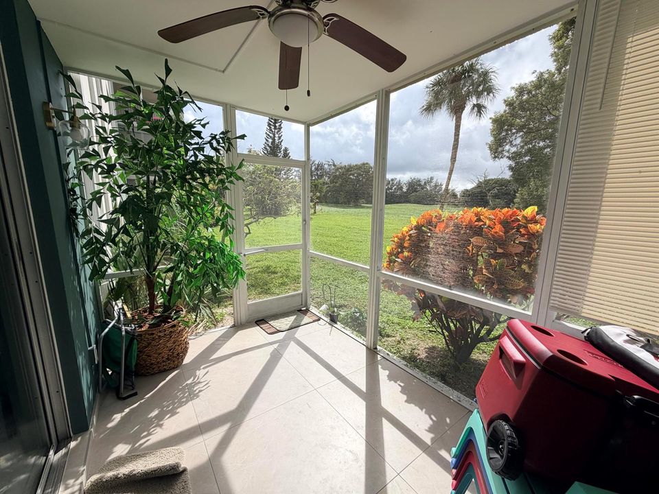 Screened patio