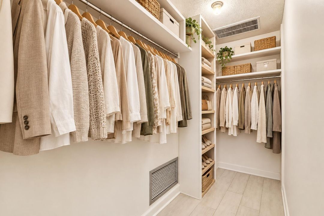 Walk In Closet Virtually Staged