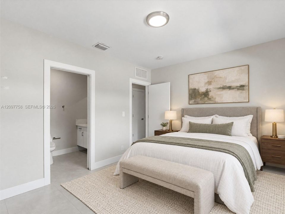 Photos with furniture have been virtually staged