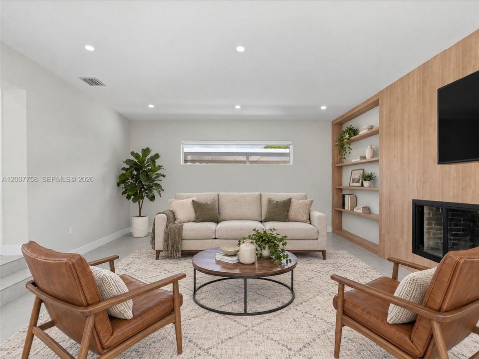 Photos with furniture have been virtually staged