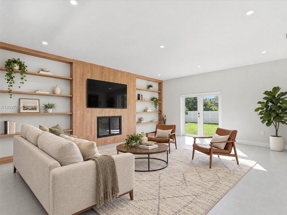 Photos with furniture have been virtually staged