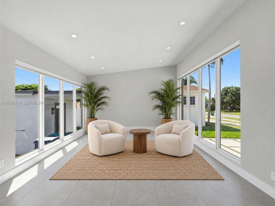 Photos with furniture have been virtually staged
