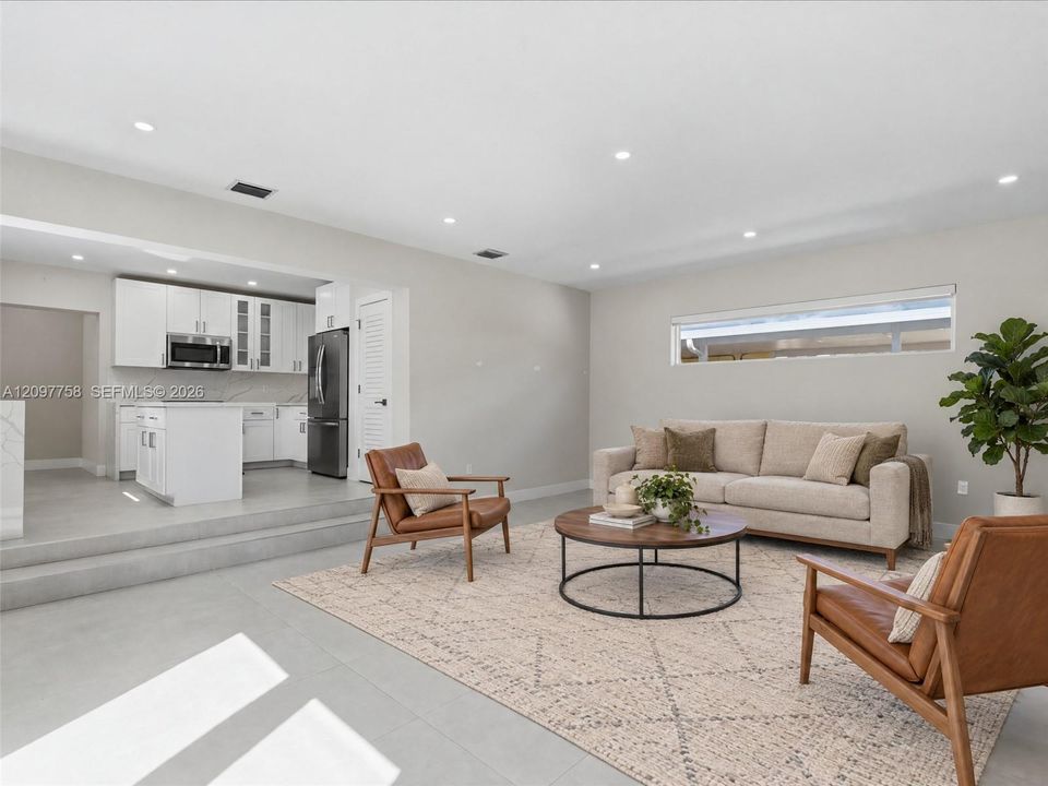 Photos with furniture have been virtually staged