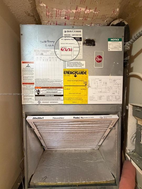 AC unit installed 2021