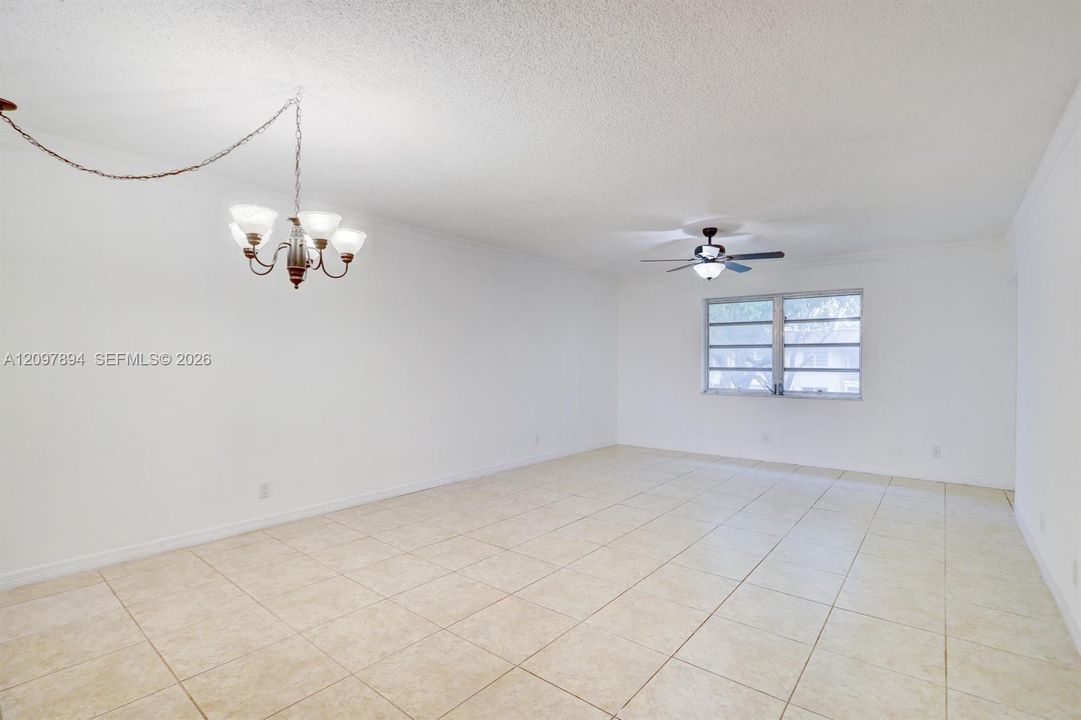 Spacious Living/Dining Room