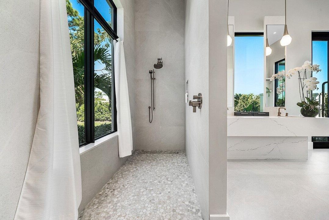 Master shower