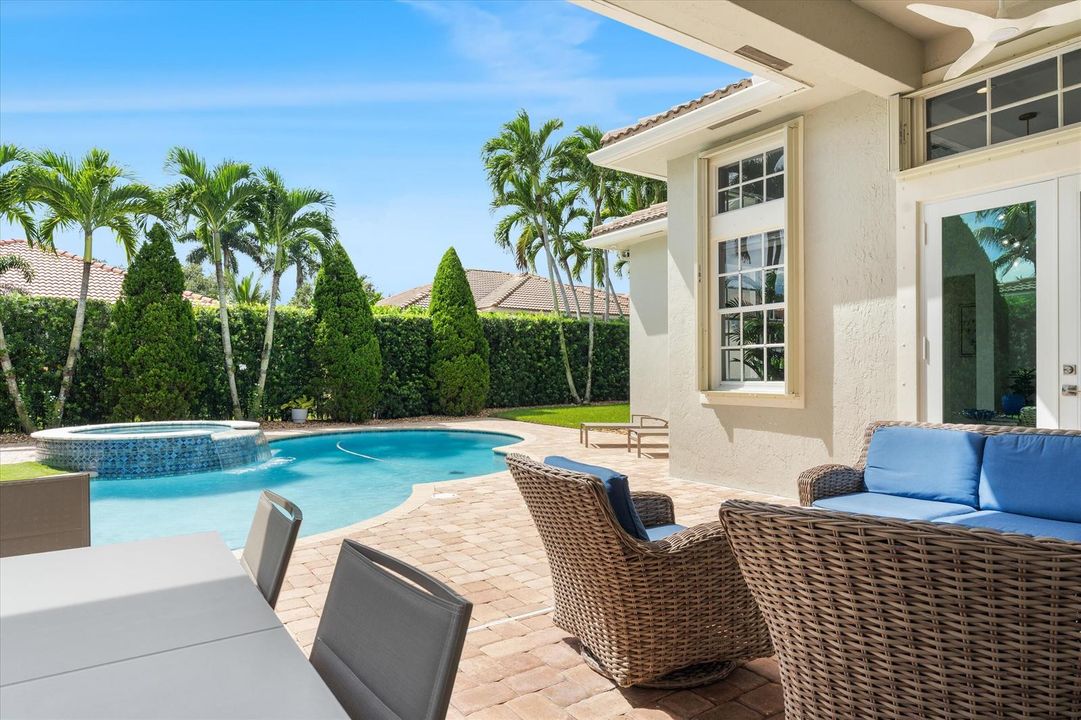 Covered Patio Overlooking the Pool