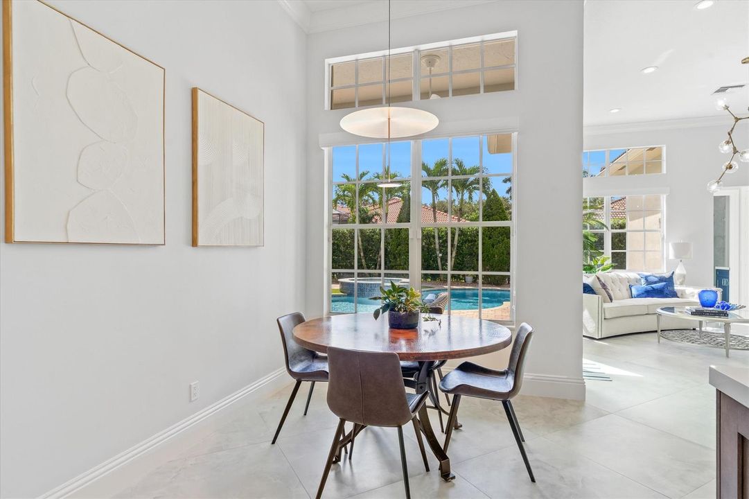 Breakfast Area with Pool Views